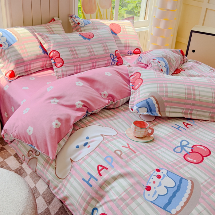 91家纺网 家纺一手货源 找家纺 佑佳家纺 2024新款磨毛印花植物羊绒单被套 时代新宠