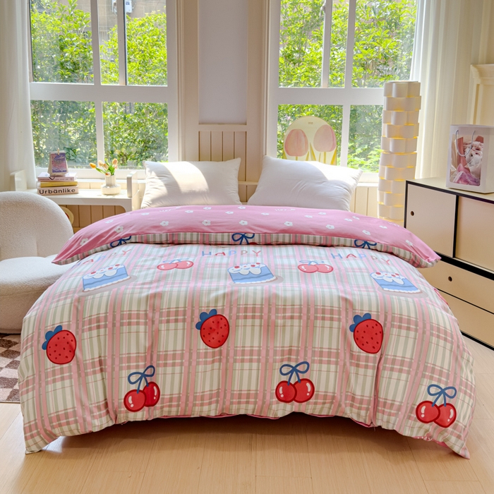 佑佳家纺 2024新款磨毛印花植物羊绒单被套 时代新宠