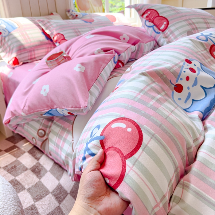 91家纺网 家纺一手货源 找家纺 佑佳家纺 2024新款磨毛印花植物羊绒单被套 时代新宠