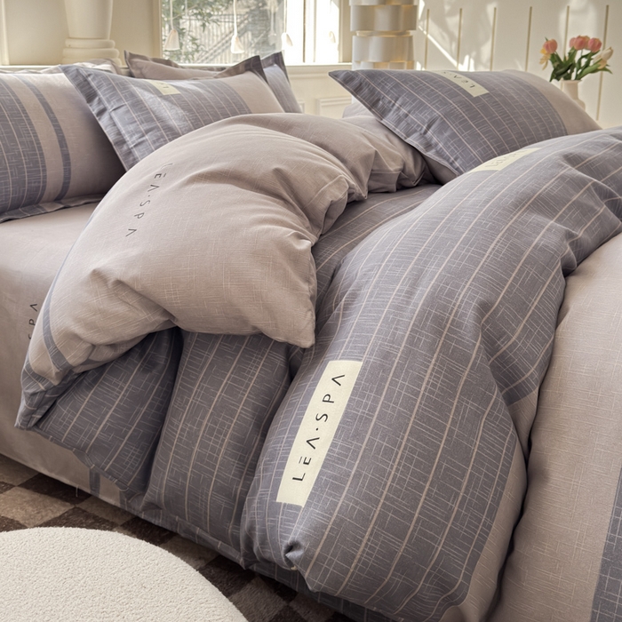 91家纺网 家纺一手货源 找家纺  佑佳家纺 2024新款磨毛印花植物羊绒单被套 时光隧道