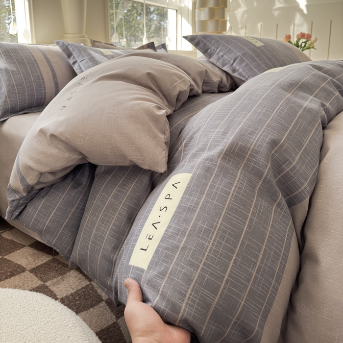 91家纺网 家纺一手货源 找家纺  佑佳家纺 2024新款磨毛印花植物羊绒单被套 时光隧道