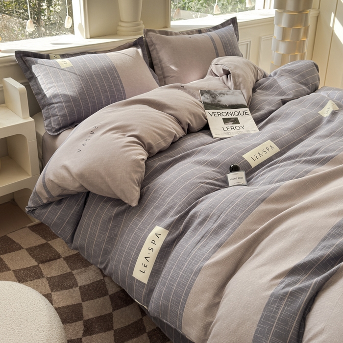 91家纺网 家纺一手货源 找家纺  佑佳家纺 2024新款磨毛印花植物羊绒单被套 时光隧道