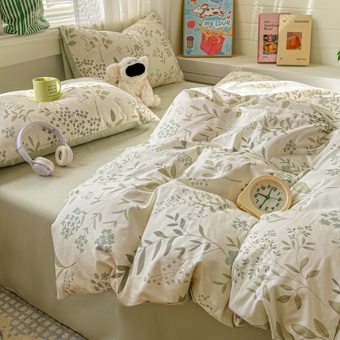 91家纺网 家纺一手货源 找家纺 （总）漫仙阁家纺 2026新款纯棉学生宿舍A版100%新疆棉B版古法水洗三件套全棉四件套,草莓甜心,戚风浅夏,粉色蜜恋,哨兵熊,告白,奇遇记,星星人,酷迪,小木马,粉桃,朝花夕拾,礼物熊,抹茶花语,南瓜派对,奶酪狗