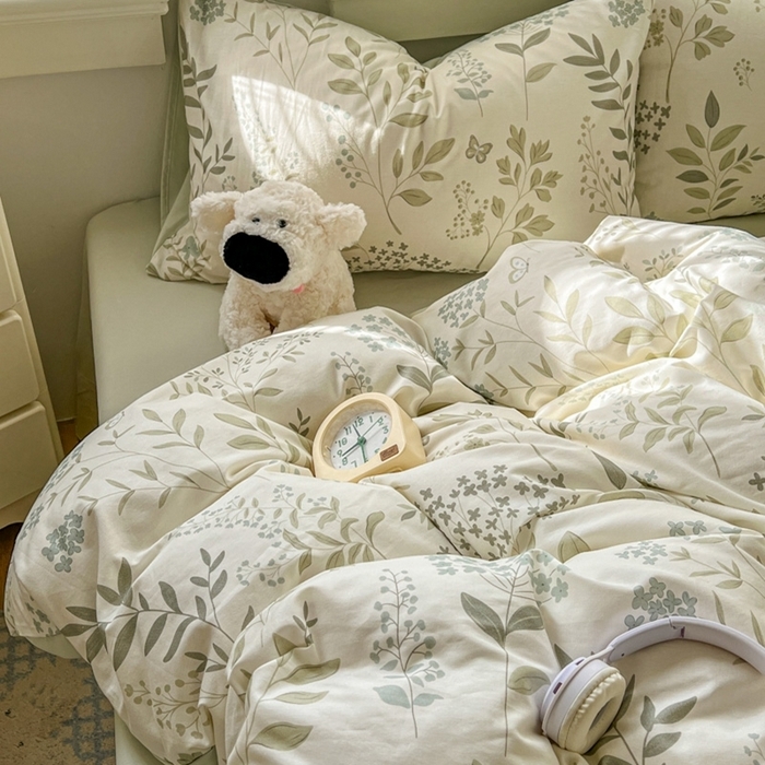 91家纺网 家纺一手货源 找家纺 （总）漫仙阁家纺 2026新款纯棉学生宿舍A版100%新疆棉B版古法水洗三件套全棉四件套