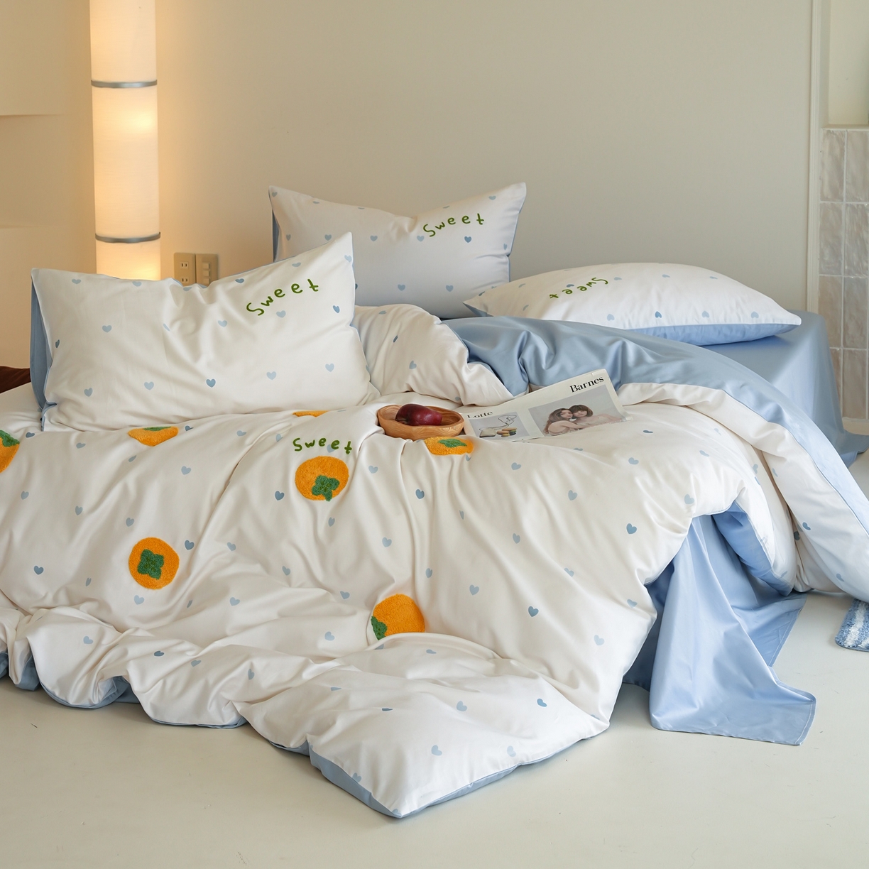 91家纺网 家纺一手货源 找家纺 （总）雅居纺家纺 2026新款50长绒棉满版绣花四件套