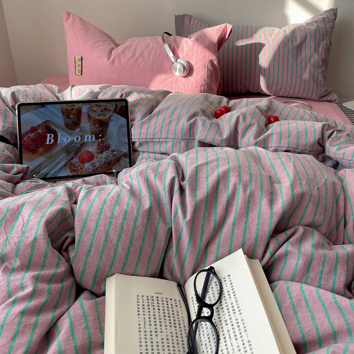 91家纺网 家纺一手货源 找家纺 （总）雅居纺家纺 2026新款全棉色织混搭水洗棉四件套