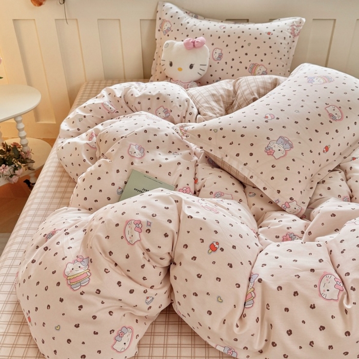 91家纺网 家纺一手货源 找家纺 简冠家纺 2026新款12868印花全棉单被套 贝贝莉亚-黄