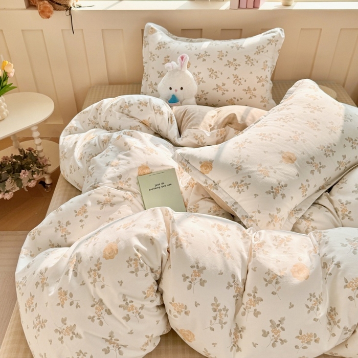 91家纺网 家纺一手货源 找家纺 简冠家纺 2026新款12868印花全棉单被套 城南花开