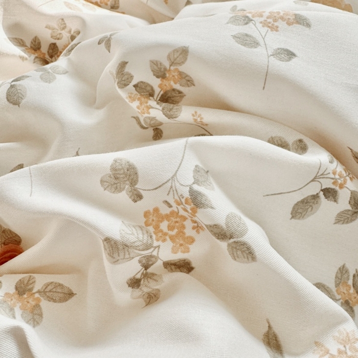 91家纺网 家纺一手货源 找家纺 简冠家纺 2026新款12868印花全棉单被套 城南花开