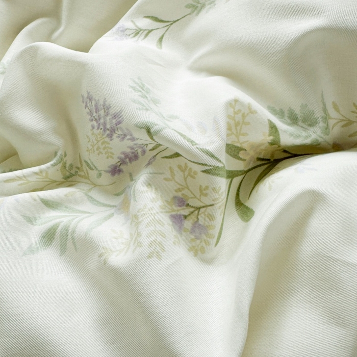 91家纺网 家纺一手货源 找家纺 简冠家纺 2026新款12868印花全棉单被套 田园诗篇-米