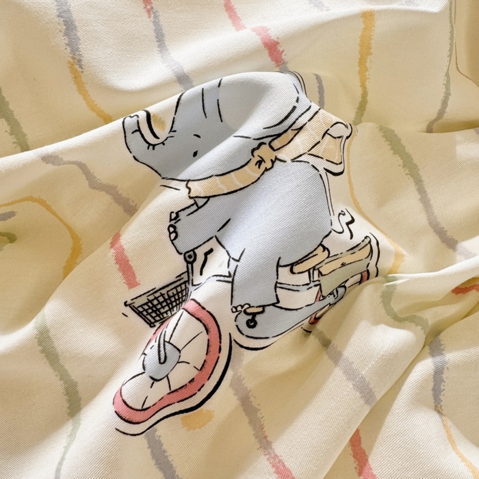 91家纺网 家纺一手货源 找家纺 简冠家纺 2026新款12868印花全棉单被套 小飞象