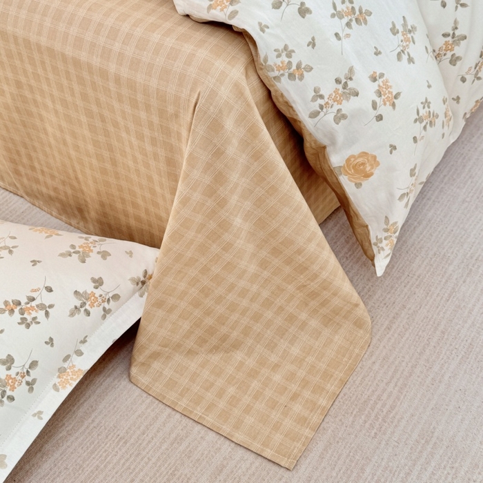 91家纺网 家纺一手货源 找家纺 简冠家纺 2026新款12868印花全棉单被套 城南花开