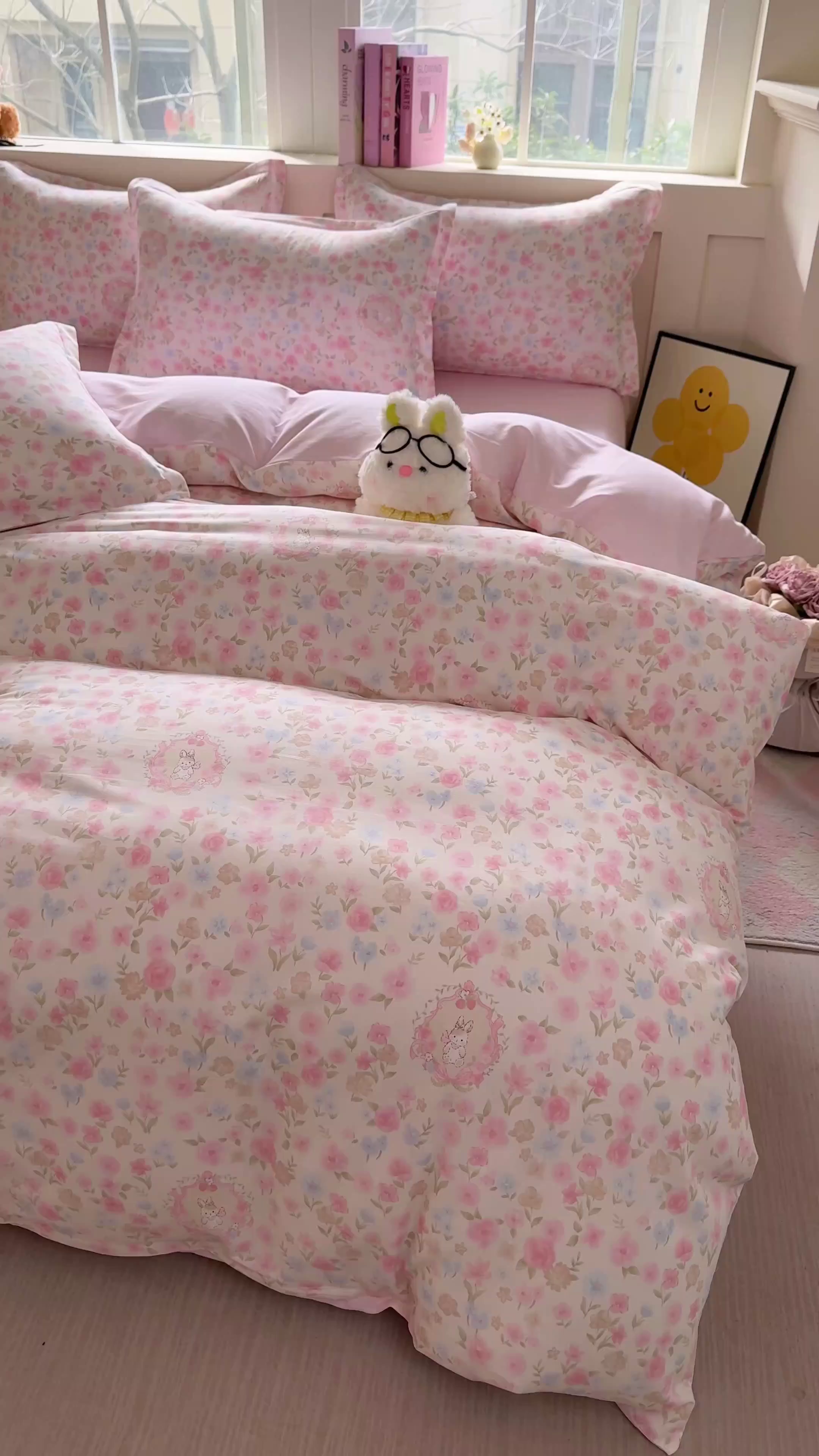 91家纺网 家纺一手货源 找家纺 简冠家纺 2026新款12868印花全棉单被套 碎花拾影