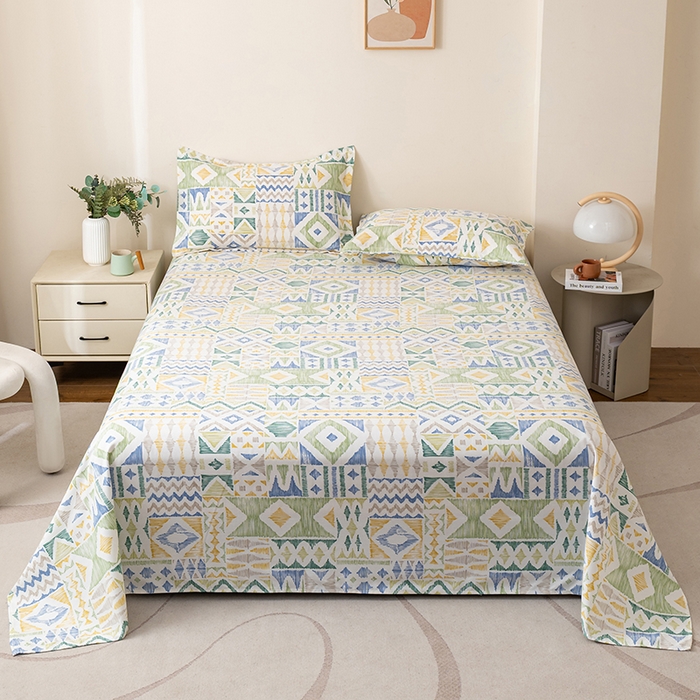 91家纺网 家纺一手货源 找家纺 （总）居美良品 2026新款升级面料人字纹老粗布床单单件枕套可做凉席二三件套