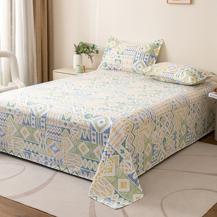 91家纺网 家纺一手货源 找家纺 （总）居美良品 2026新款升级面料人字纹老粗布床单单件枕套可做凉席二三件套