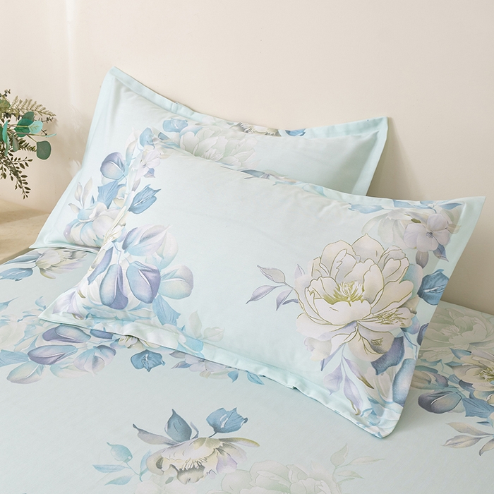 91家纺网 家纺一手货源 找家纺 居美良品 2026新款升级面料人字纹老粗布床单单件枕套可做凉席二三件套 芳菲锦梦