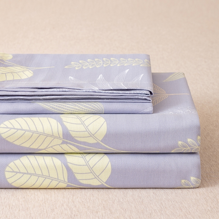 91家纺网 家纺一手货源 找家纺 居美良品 2026新款升级面料人字纹老粗布床单单件枕套可做凉席二三件套 灰雾迷踪