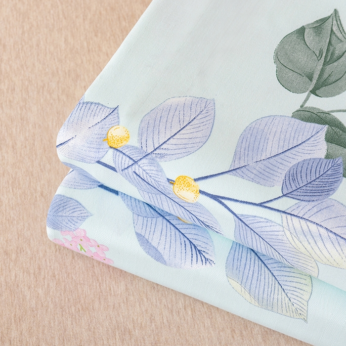 91家纺网 家纺一手货源 找家纺 居美良品 2026新款升级面料人字纹老粗布床单单件枕套可做凉席二三件套 空谷幽兰