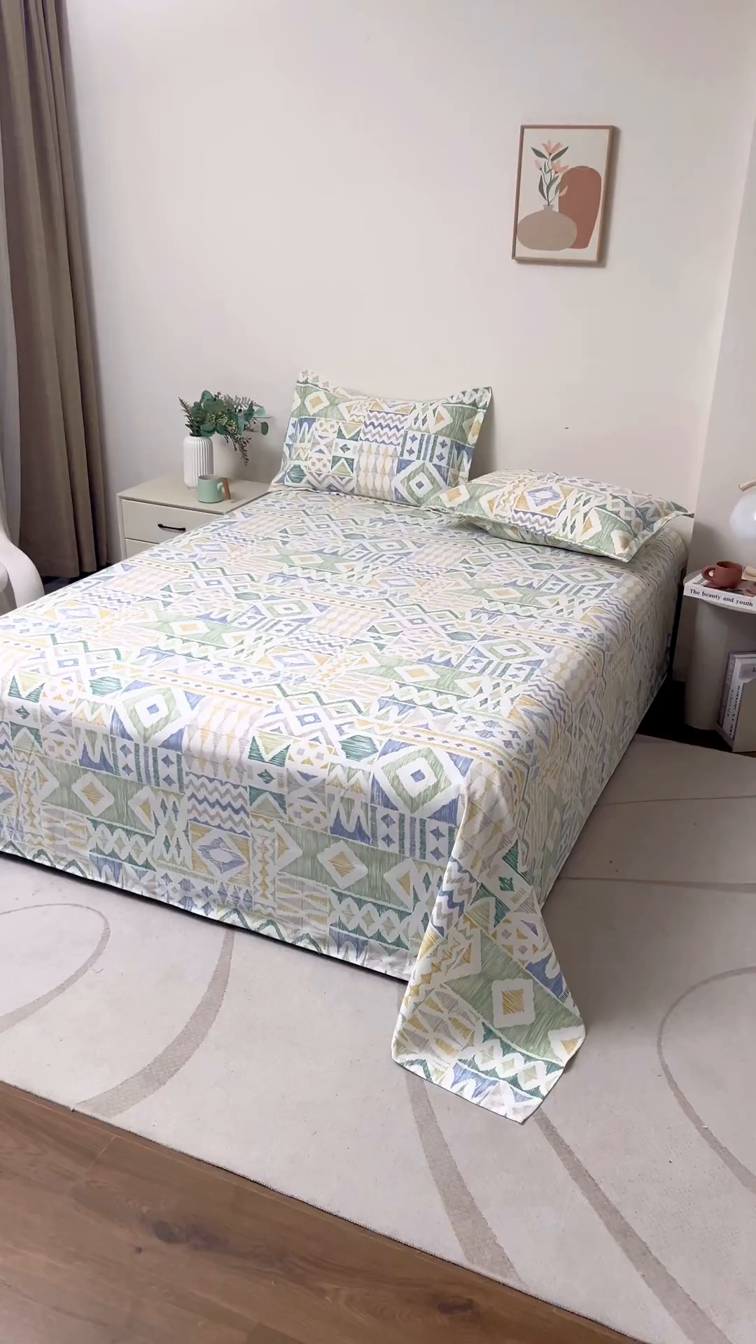 91家纺网 家纺一手货源 找家纺 （总）居美良品 2026新款升级面料人字纹老粗布床单单件枕套可做凉席二三件套