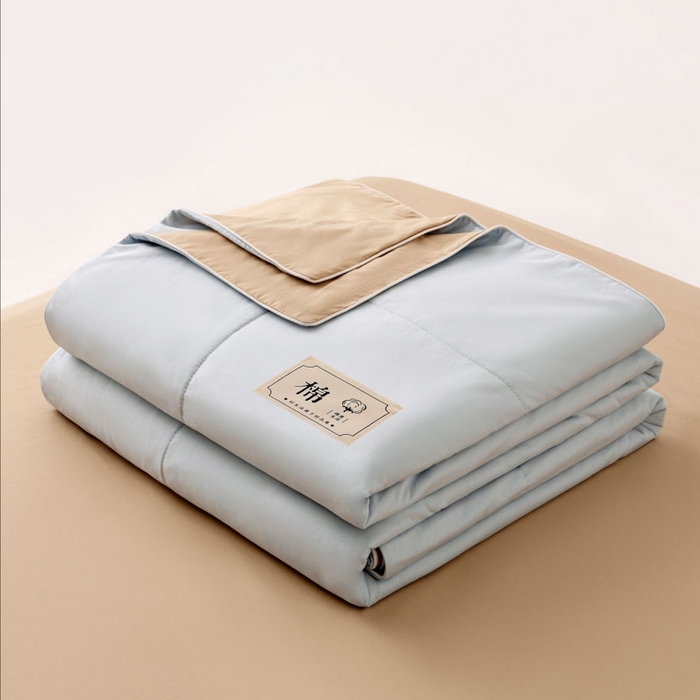 91家纺网 家纺一手货源 找家纺 （总）盛凡家纺 2026新款A类133*72里外全棉100%棉花夏被四件套夏凉被空调被纯色被子被芯（包检测）