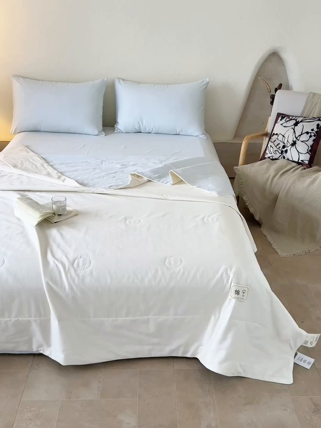 91家纺网 家纺一手货源 找家纺 （总）盛凡家纺 2026新款A类133*72里外全棉100%棉花夏被四件套夏凉被空调被纯色被子被芯（包检测）