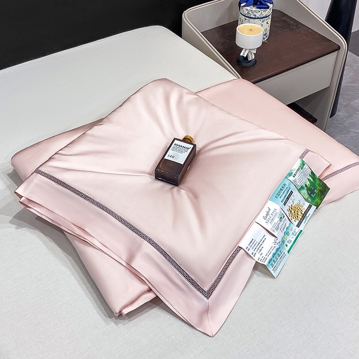 91家纺网 家纺一手货源 找家纺 盛凡家纺 2026新款A类天丝棉夏被被子被芯 玫瑰粉