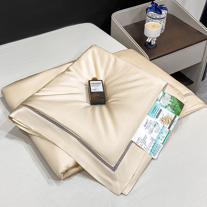 91家纺网 家纺一手货源 找家纺 盛凡家纺 2026新款A类天丝棉夏被被子被芯 玫瑰金