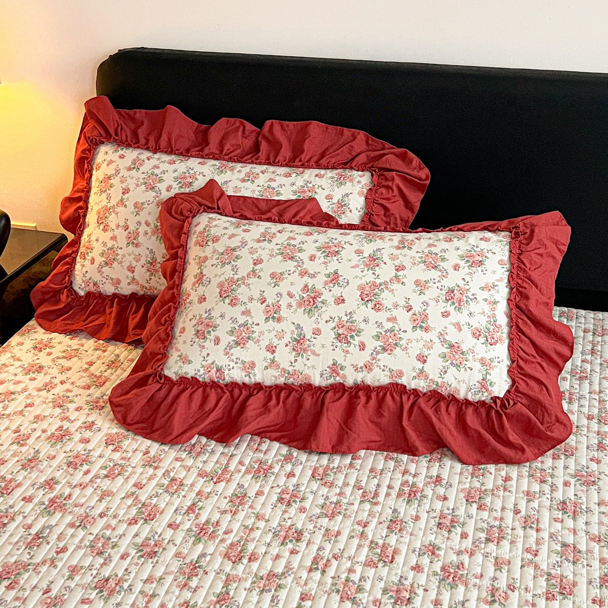 91家纺网 家纺一手货源 找家纺 富米莱（原臻工厂） 2026新款敲可爱奶呼呼云感双层纱韩国大布袋韩版大花边床盖床裙四件套-超级治愈 星眠云野