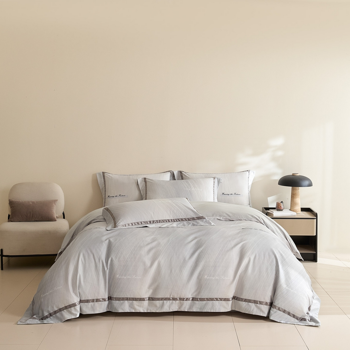 91家纺网 家纺一手货源 找家纺 （总）【控价】新方向 2026新款数码印花50s双股全棉贡缎长绒棉四件套-迷境