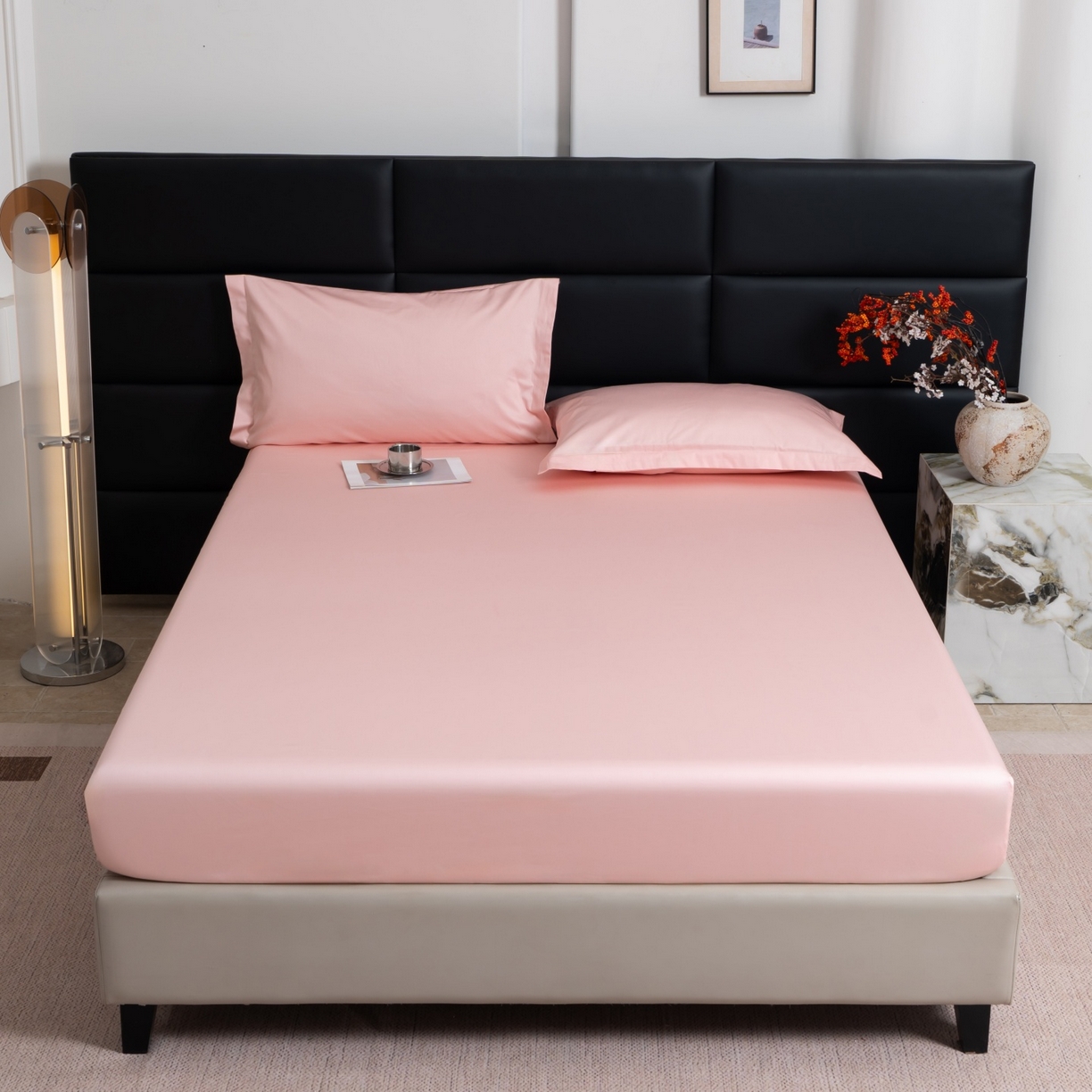 91家纺网 家纺一手货源 找家纺 凌云家纺 2026春夏新款A类100支长绒棉纯棉单床笠 床笠单件-提供买家秀 联系客服 玉色