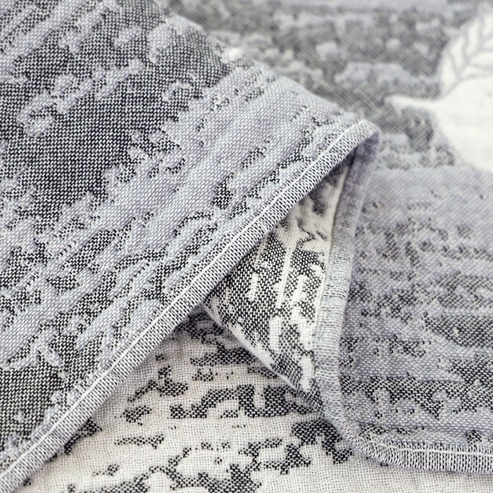 91家纺网 家纺一手货源 找家纺 朴尔家纺-毛巾被 2026新款彩棉国潮风全棉纯棉六层纱布枕巾 柠香-灰枕巾 52x78cm枕巾一对