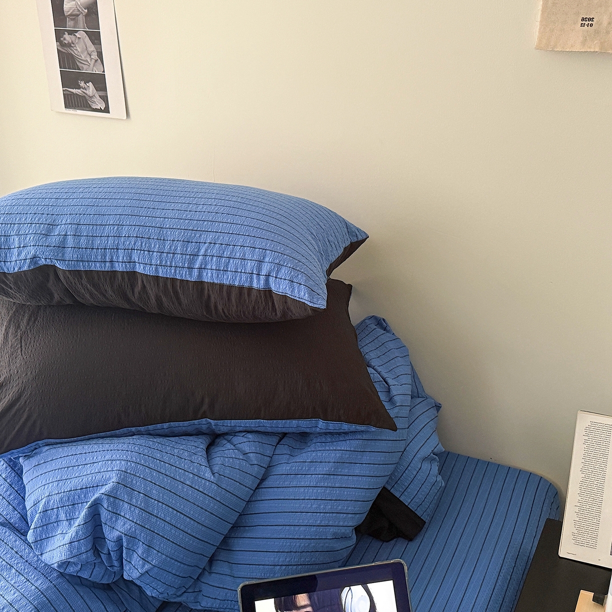 91家纺网 家纺一手货源 找家纺 （总）初念 2026春夏新款简约泡芙纱四件套