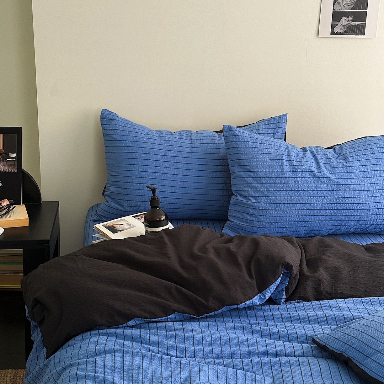 91家纺网 家纺一手货源 找家纺 （总）初念 2026春夏新款简约泡芙纱四件套