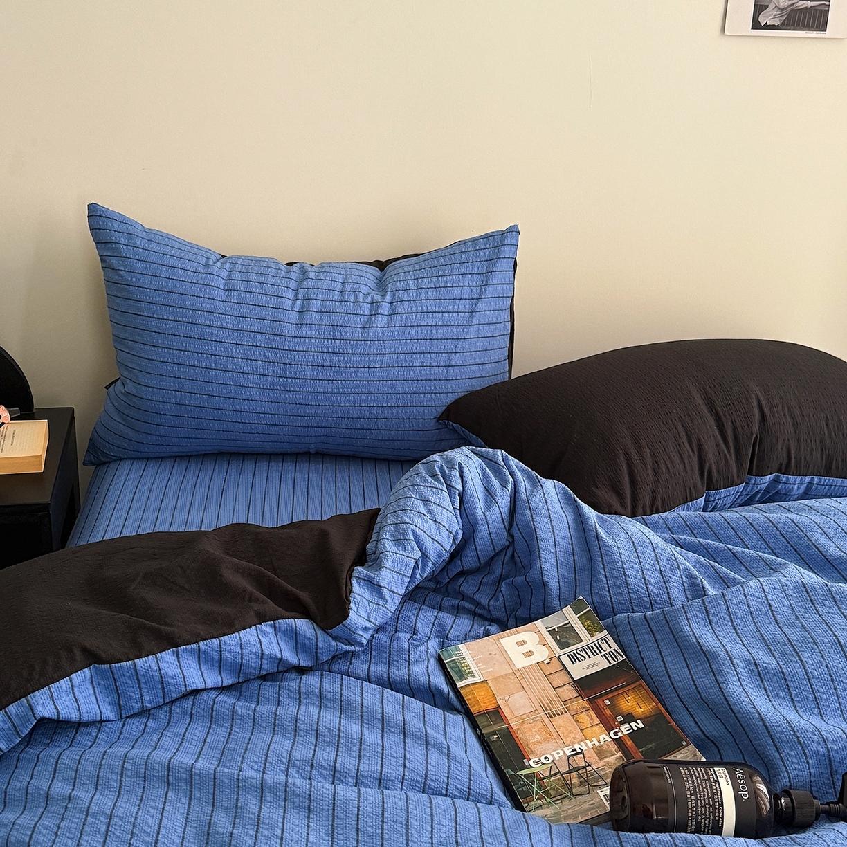 91家纺网 家纺一手货源 找家纺 （总）初念 2026春夏新款简约泡芙纱四件套