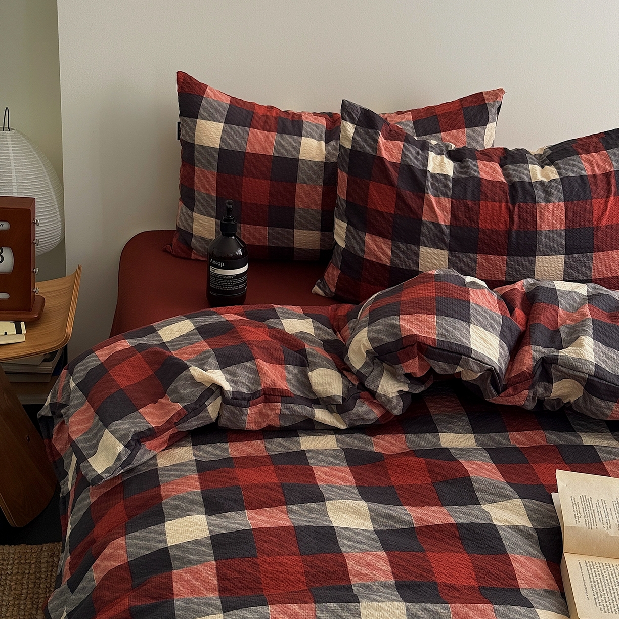 91家纺网 家纺一手货源 找家纺 （总）初念 2026春夏新款简约泡芙纱四件套