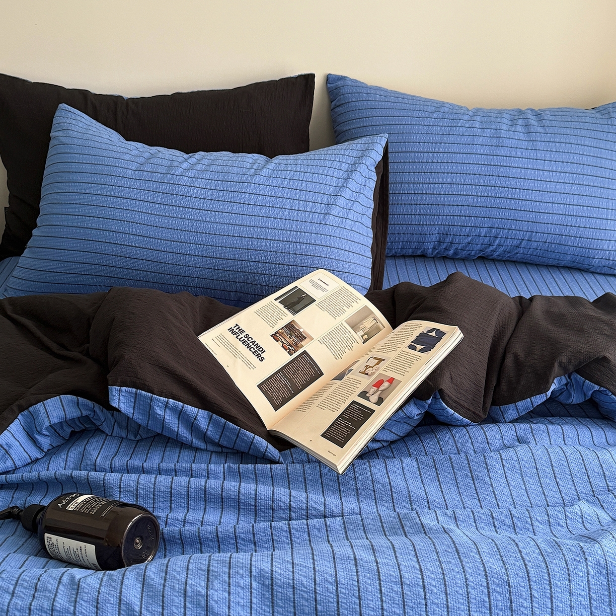 91家纺网 家纺一手货源 找家纺 （总）初念 2026春夏新款简约泡芙纱四件套