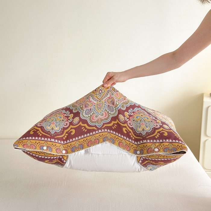 91家纺网 家纺一手货源 找家纺 （总）朴尔家纺-毛巾被 2026新款半包可调节暗扣魔术全棉纯棉三层纱布枕巾