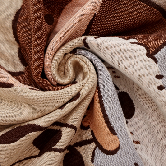 91家纺网 家纺一手货源 找家纺 朴尔家纺-毛巾被 2026新款全棉纯棉欣软系列定位四层加厚柔软纱布枕巾 萌宠团