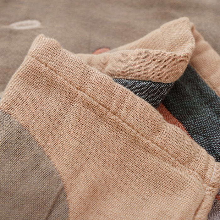 91家纺网 家纺一手货源 找家纺 朴尔家纺-毛巾被 2026新款全棉纯棉欣软系列定位四层加厚柔软纱布枕巾 花枝