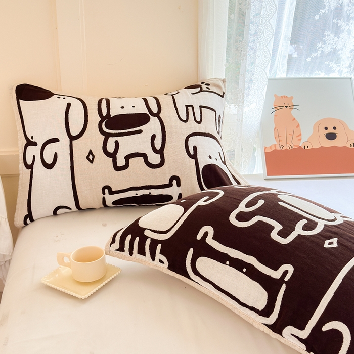 91家纺网 家纺一手货源 找家纺 （总）朴尔家纺-毛巾被 2026新款全棉纯棉多柔AB版定位四层纱布枕巾