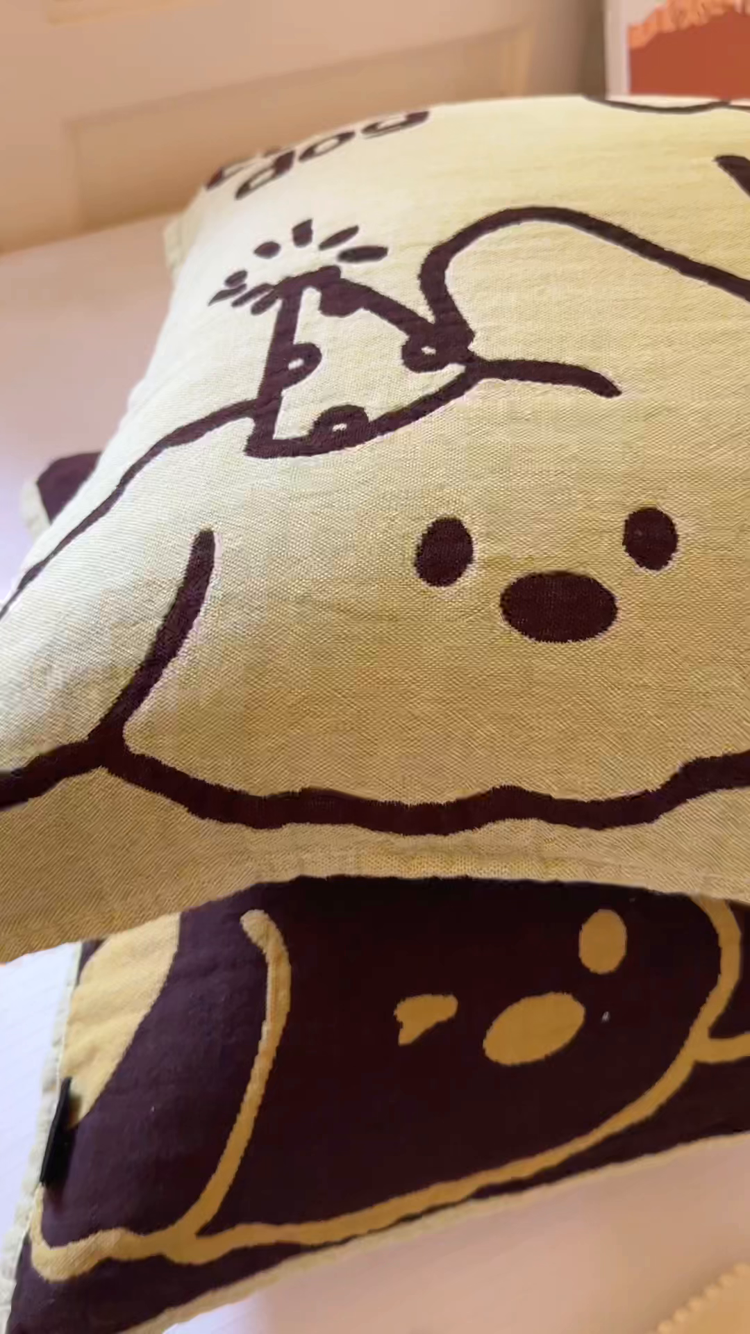 91家纺网 家纺一手货源 找家纺 朴尔家纺-毛巾被 2026新款全棉纯棉多柔AB版定位四层纱布枕巾 嬉皮狗