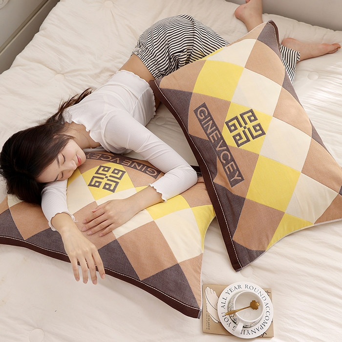 91家纺网 家纺一手货源 找家纺 朴尔家纺-毛巾被 2026新款格致系列全棉纯棉加厚六层纱布枕巾 海派绅士-咖