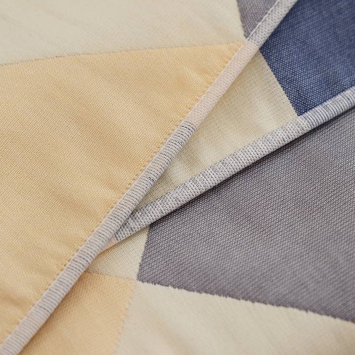 91家纺网 家纺一手货源 找家纺 朴尔家纺-毛巾被 2026新款格致系列全棉纯棉加厚六层纱布枕巾 海派绅士-蓝