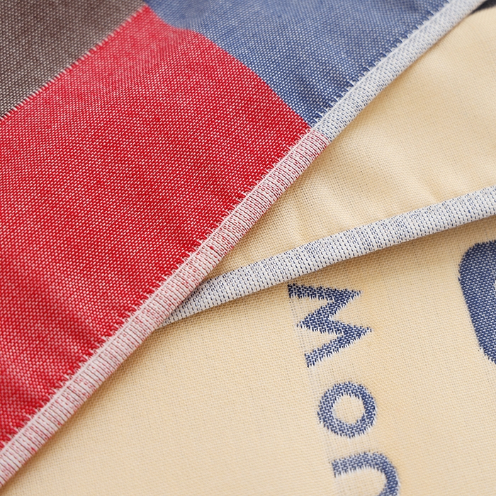 91家纺网 家纺一手货源 找家纺 朴尔家纺-毛巾被 2026新款格致系列全棉纯棉加厚六层纱布枕巾 自然风-蓝