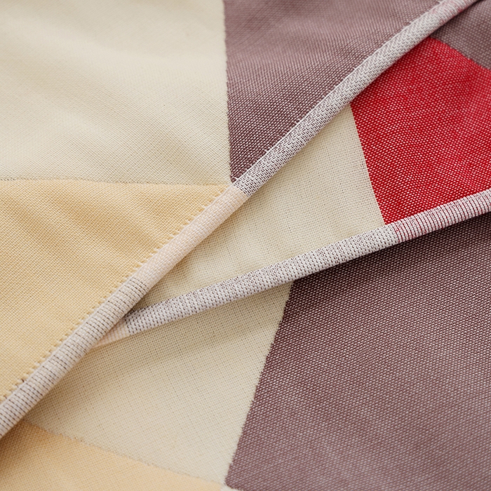 91家纺网 家纺一手货源 找家纺 朴尔家纺-毛巾被 2026新款格致系列全棉纯棉加厚六层纱布枕巾 海派绅士-红