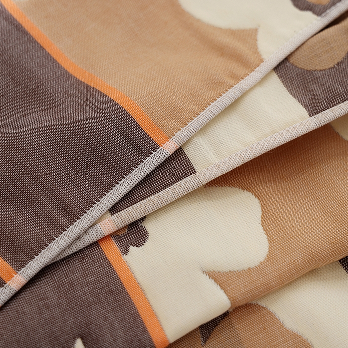 91家纺网 家纺一手货源 找家纺 朴尔家纺-毛巾被 2026新款格致系列全棉纯棉加厚六层纱布枕巾 世家花园-咖