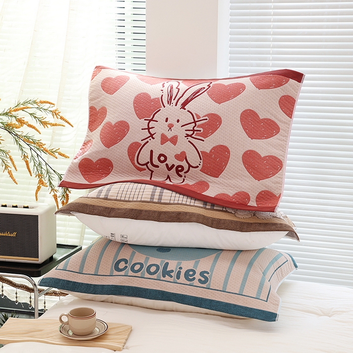 91家纺网 家纺一手货源 找家纺 （总）朴尔家纺-毛巾被 2026新款卡通定位全棉纯棉四层纱布枕巾