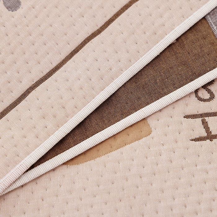 91家纺网 家纺一手货源 找家纺 朴尔家纺-毛巾被 2026新款卡通定位全棉纯棉四层纱布枕巾 包包熊崽-咖