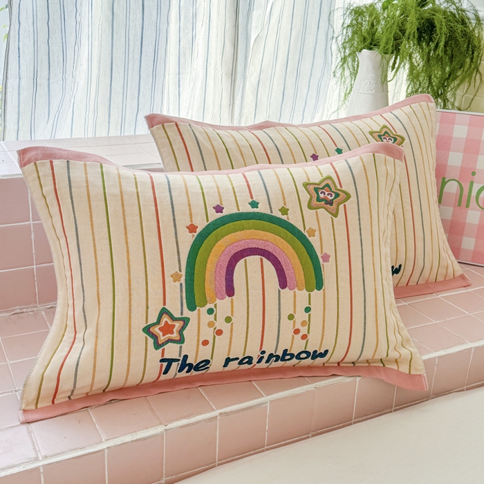 91家纺网 家纺一手货源 找家纺 （总）朴尔家纺-毛巾被 2026新款多彩八层全棉纯棉加厚纱布枕巾