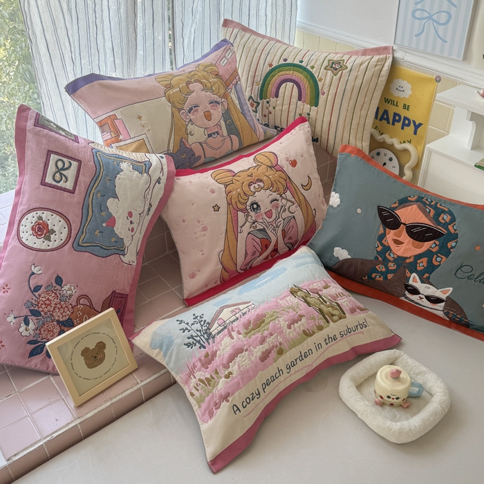 朴尔家纺-毛巾被 2026新款多彩八层全棉纯棉加厚纱布枕巾 组合图（仅供展示不可下单）